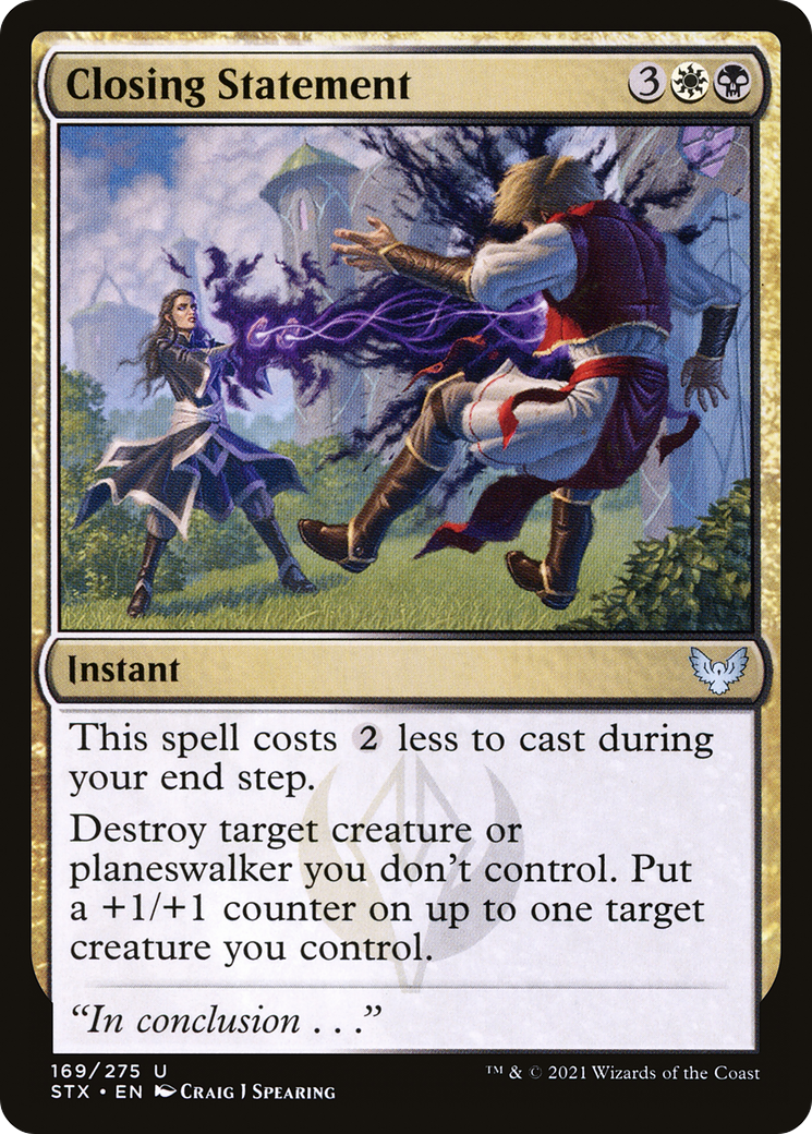 Image of Closing Statement (STX-169) - Strixhaven: School of Mages Foil