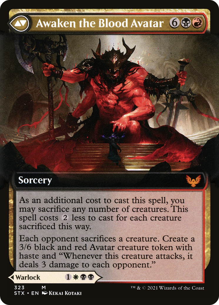 Image of Extus, Oriq Overlord (Extended Art) (STX-323) - Strixhaven: School of Mages: (Extended Art) Foil