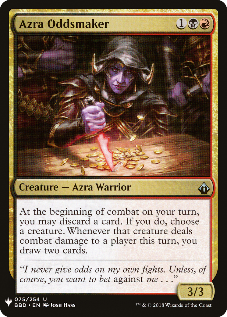 Image of Azra Oddsmaker (LIST-BBD-75) - The List