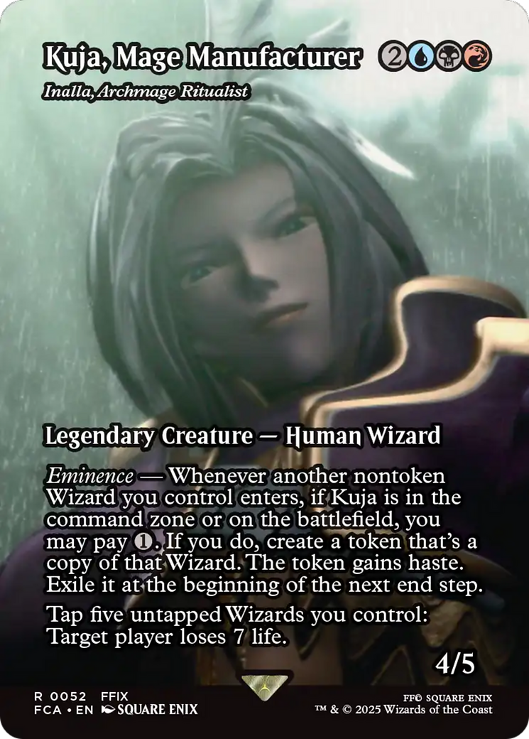 Image of Kuja, Mage Manufacturer - Inalla, Archmage Ritualist (Showcase) (FCA-052) - FINAL FANTASY: Through the Ages / Kuja, Mage Manufacturer (Borderless)