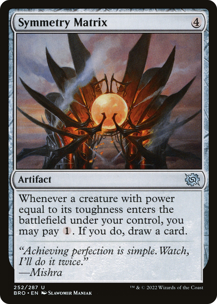 Image of Symmetry Matrix (BRO-252) - The Brothers' War Foil