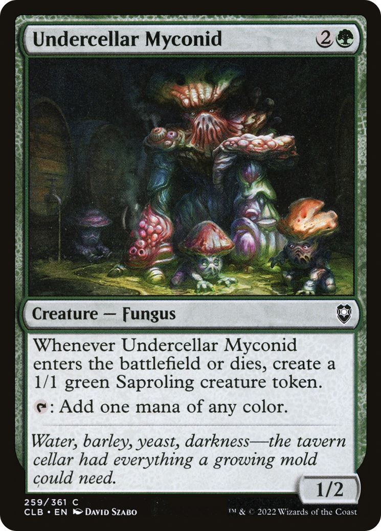 Image of Undercellar Myconid (CLB-259) - Commander Legends: Battle for Baldur's Gate Foil