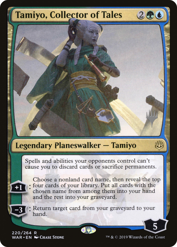 Image of Tamiyo, Collector of Tales (PPTHB-220P) - War of the Spark Promos Foil