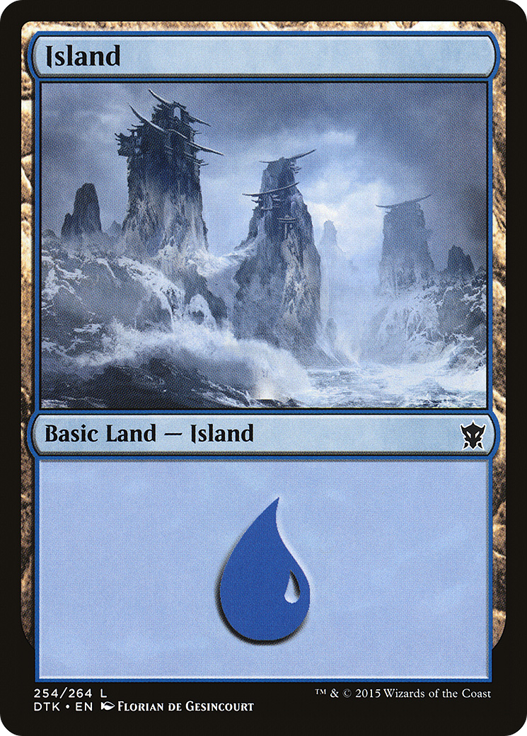 Image of Island (254) (DTK-254) - Dragons of Tarkir Foil