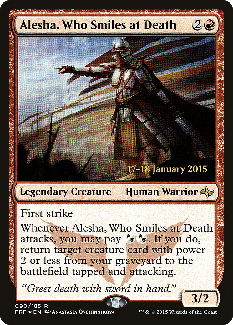 Image of Alesha, Who Smiles at Death (PRE-090) - Fate Reforged Promos Foil