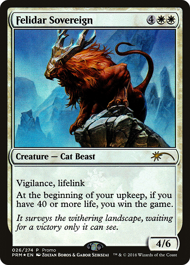 Image of Felidar Sovereign (MEDIA-026) - Battle for Zendikar Promos Foil
