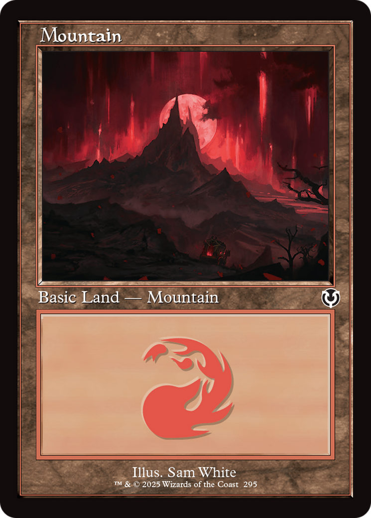 Image of Mountain (295) (Retro Frame) (INR-295) - Innistrad Remastered Foil