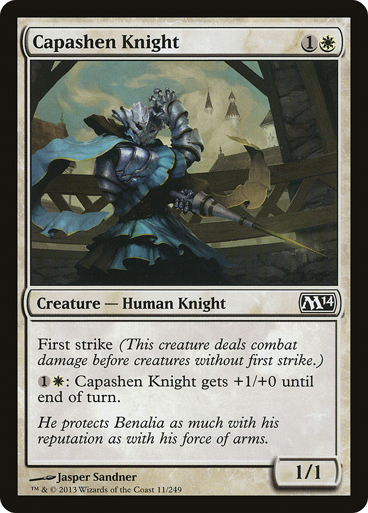 Image of Capashen Knight (M14-011) - Magic 2014 Foil