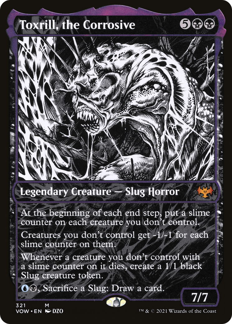 Image of Toxrill, the Corrosive (Showcase) (VOW-321) - Innistrad: Crimson Vow: (Showcase) Foil