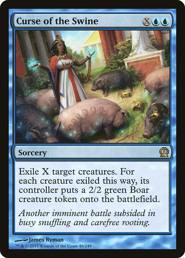 Image of Curse of the Swine (THS-046) - Theros Foil
