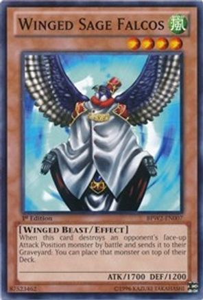 Image of Winged Sage Falcos (BPW2-EN007) - Battle Pack 2: War of the Giants Round 2 1st Edition