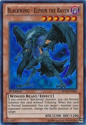 Image of Blackwing - Elphin the Raven (BPW2-EN026) - Battle Pack 2: War of the Giants Round 2 1st Edition