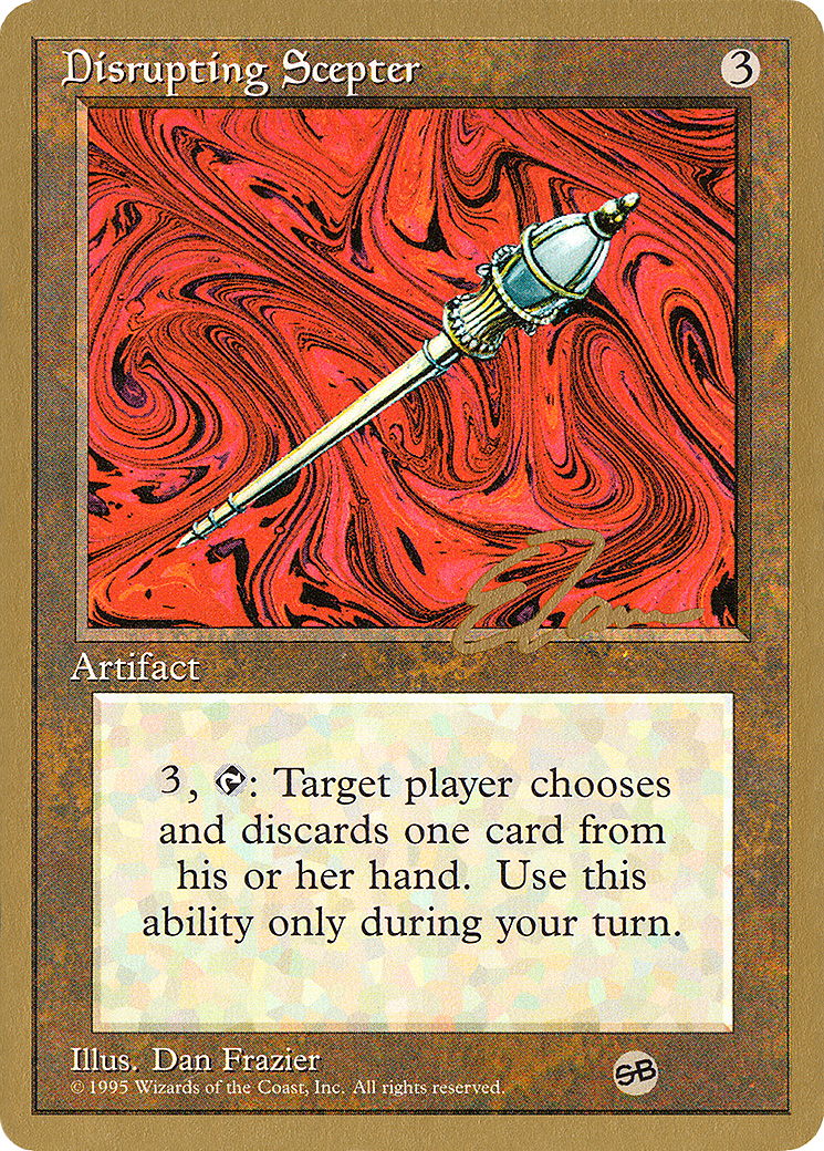 Image of Disrupting Scepter - 1996 Eric Tam (4ED) (SB) (WCD-) - Pro Tour Collector Set