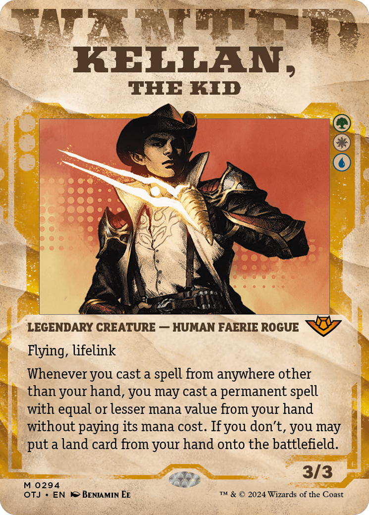 Image of Kellan, the Kid (Showcase) (OTJ-294) - Outlaws of Thunder Junction: (Showcase) (Borderless)