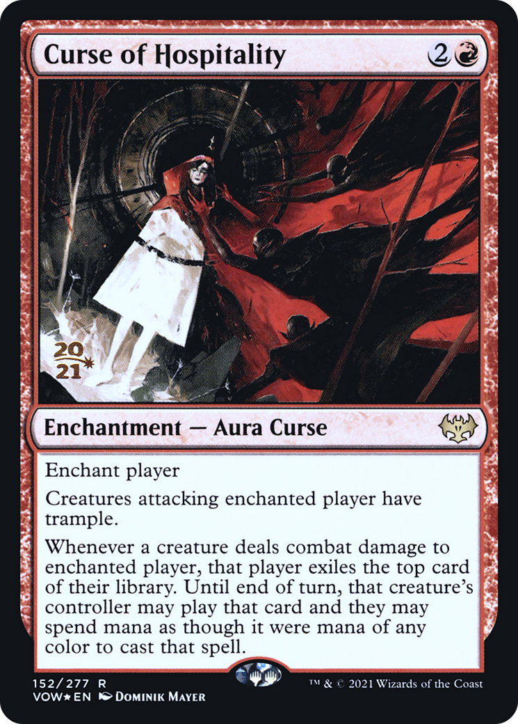 Image of Curse of Hospitality (PRE-152) - Innistrad: Crimson Vow Promos Foil