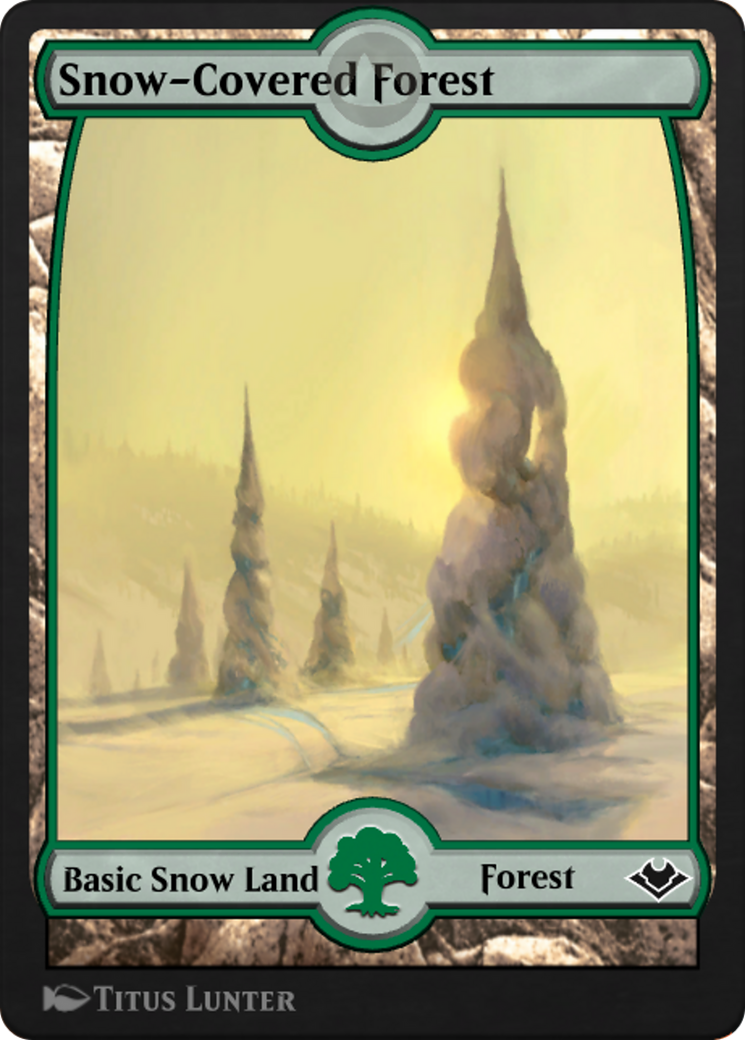 Image of Snow-Covered Forest (PANA-261) - MTG Arena Promos: (Full Art)