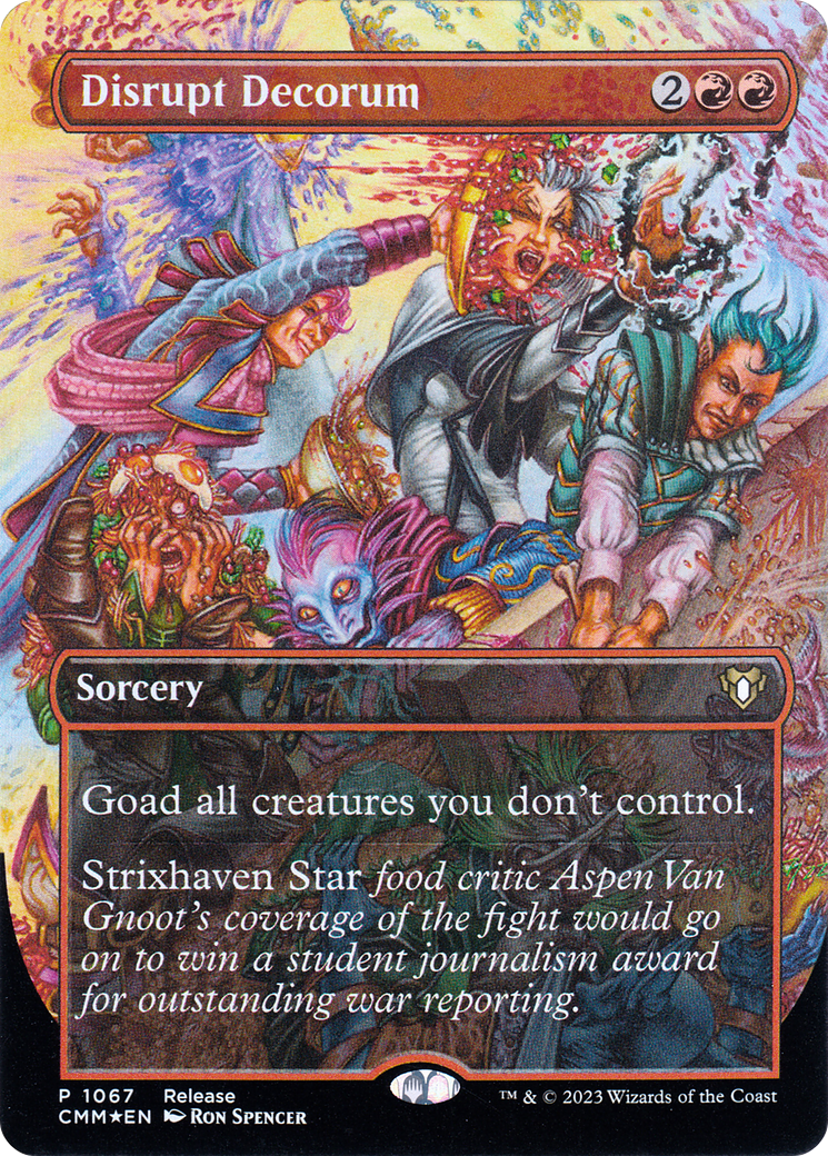 Image of Disrupt Decorum (LARP-1067) - Commander Masters (Borderless) Foil