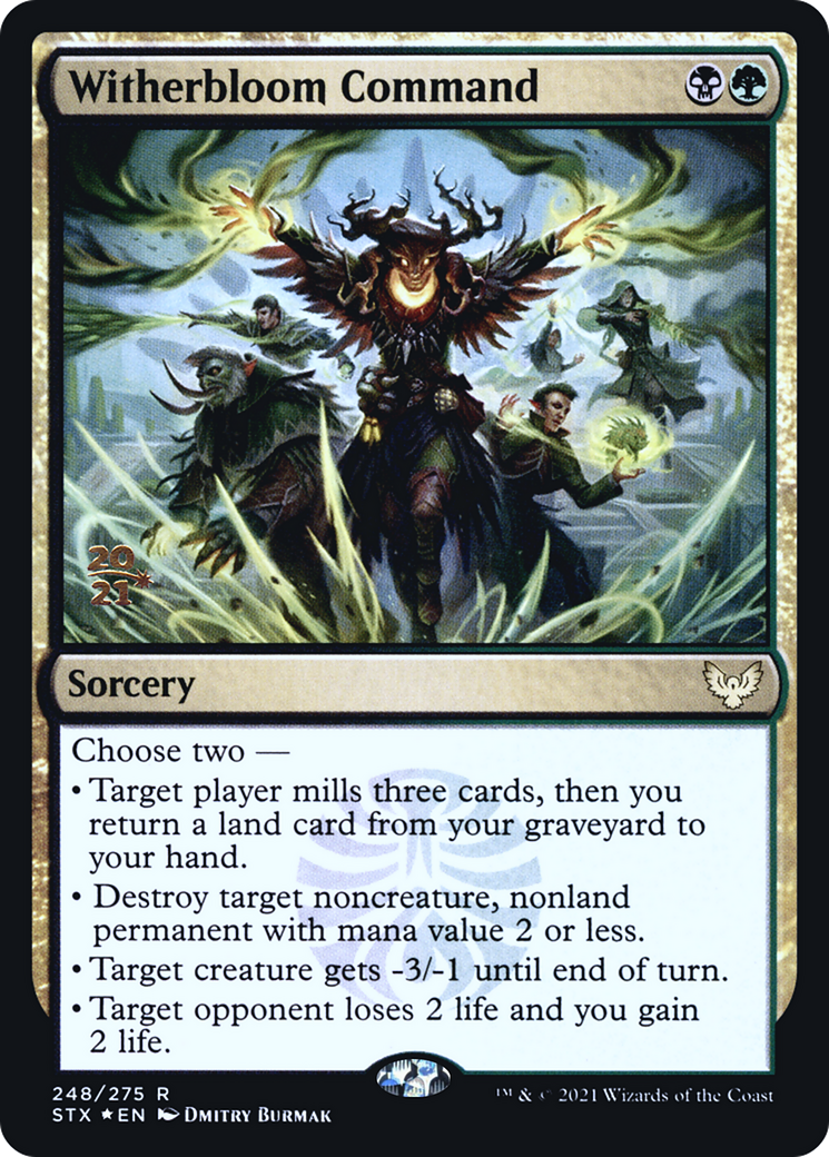 Image of Witherbloom Command (PRE-248) - Strixhaven: School of Mages Promos Foil