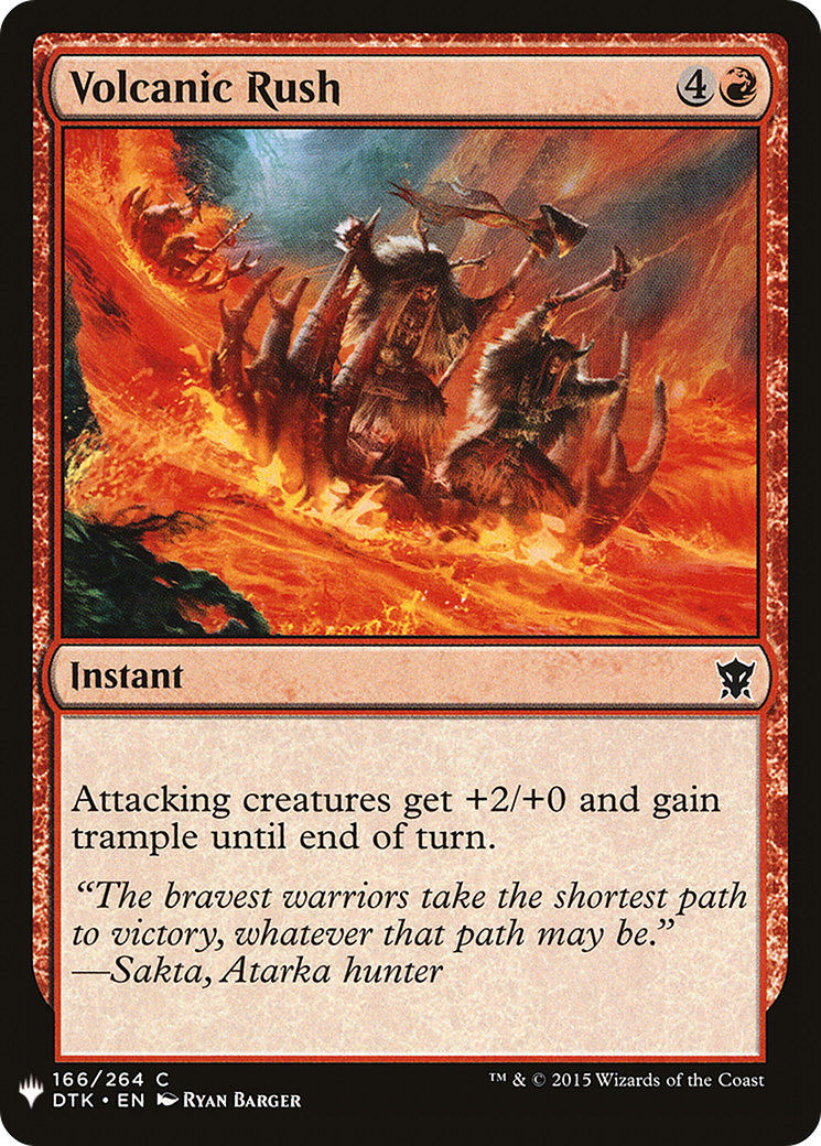 Image of Volcanic Rush (LIST-166) - The List