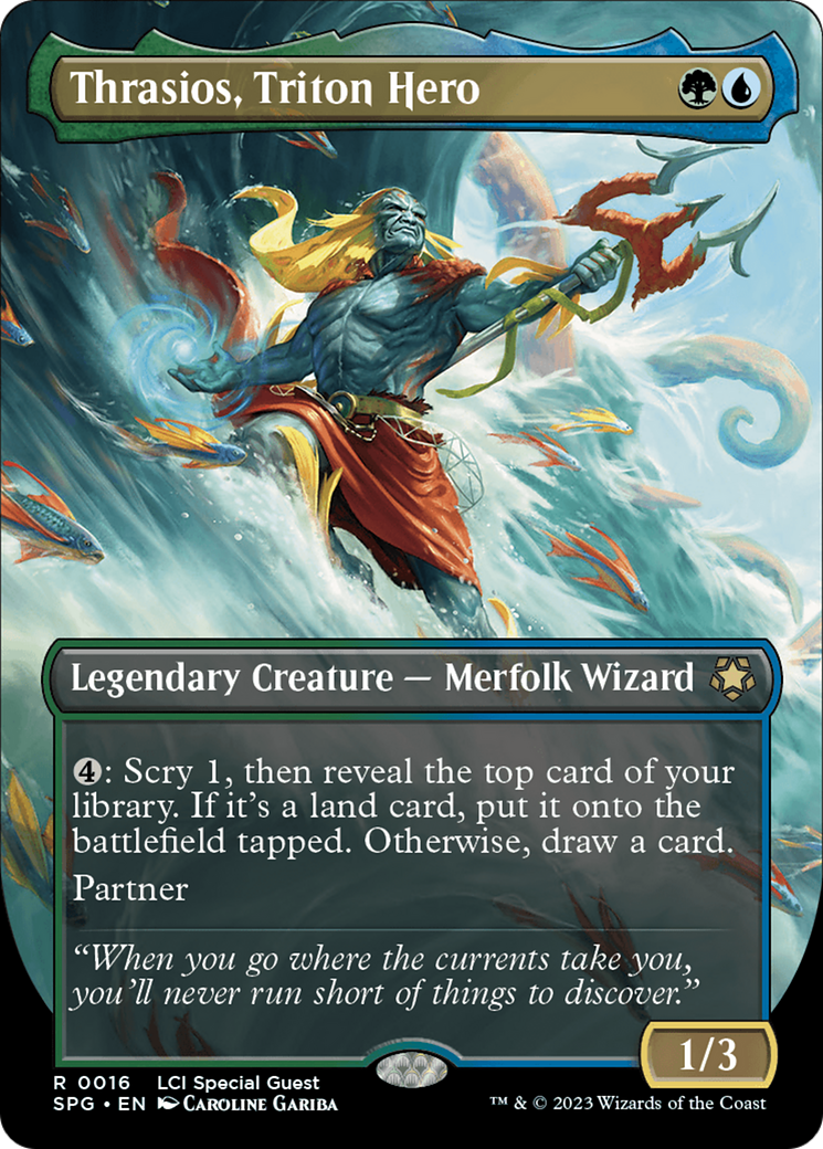 Image of Thrasios, Triton Hero (Borderless) (SPG-016) - Special Guests (Borderless)