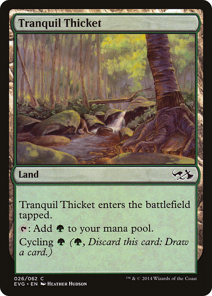 Image of Tranquil Thicket (DD3-026) - Duel Decks Anthology: Elves vs. Goblins