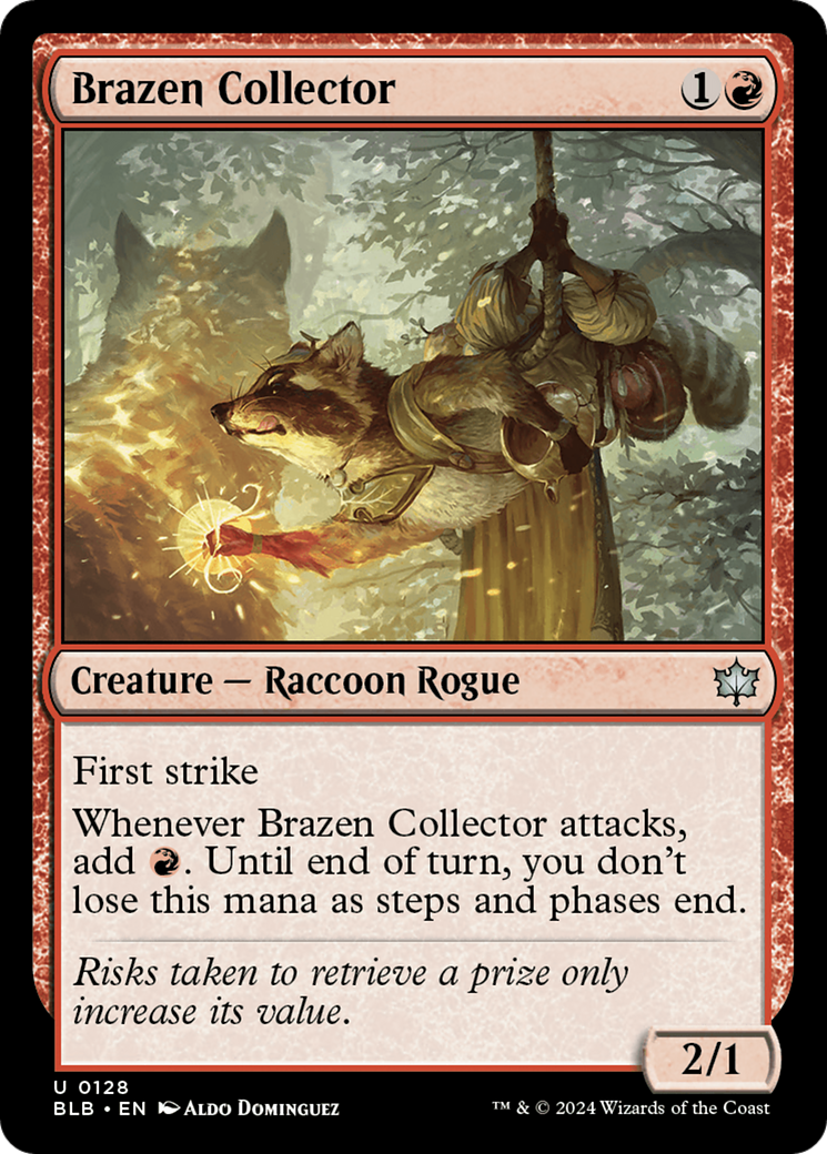 Image of Brazen Collector (BLB-128) - Bloomburrow Foil