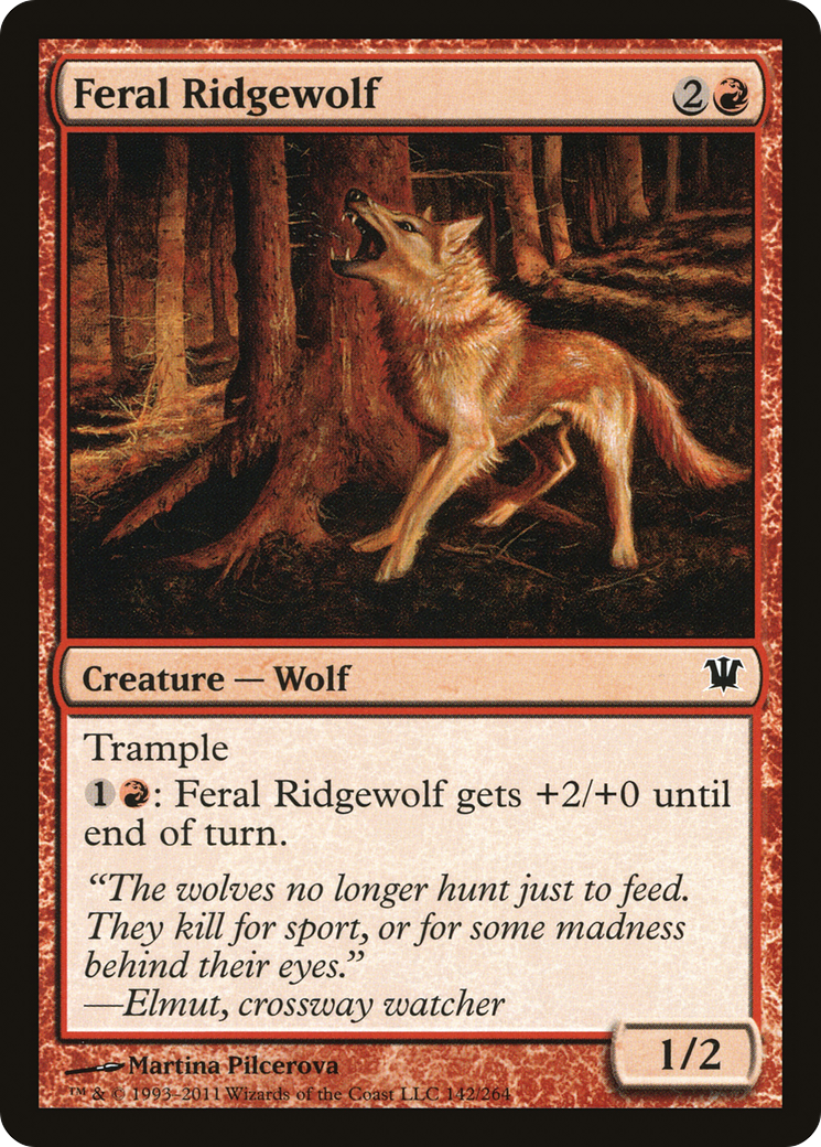 Image of Feral Ridgewolf (ISD-142) - Innistrad Foil