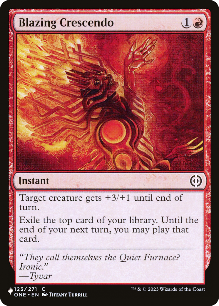 Image of Blazing Crescendo (LIST-ONE-123) - The List