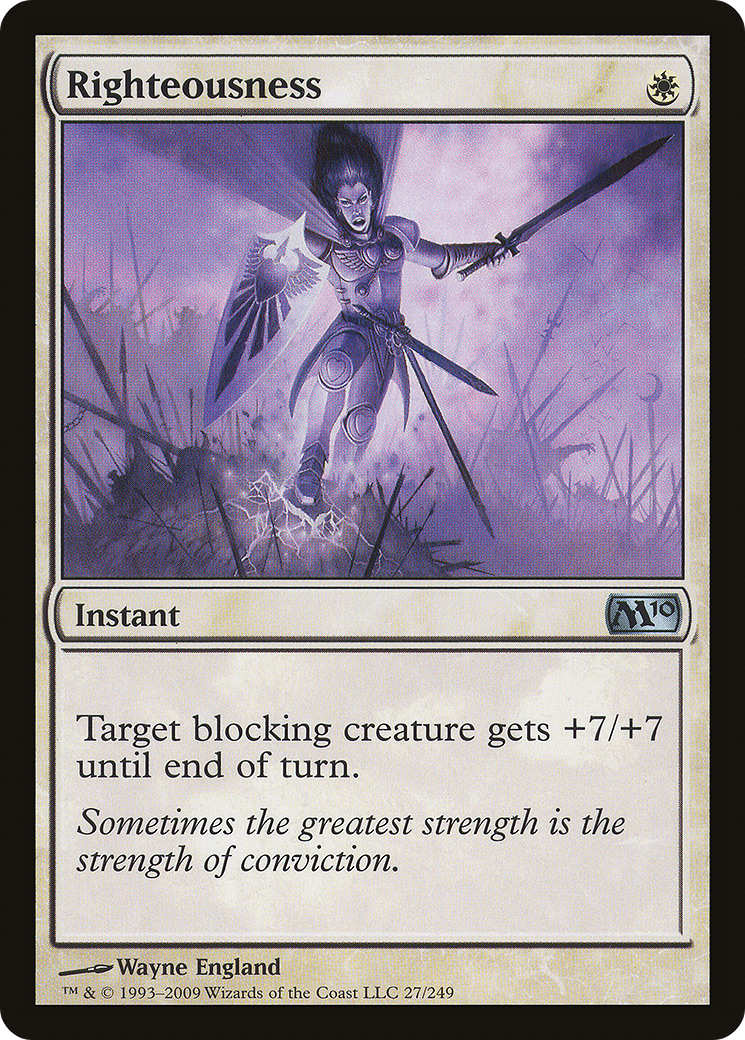 Image of Righteousness (M10-027) - Magic 2010