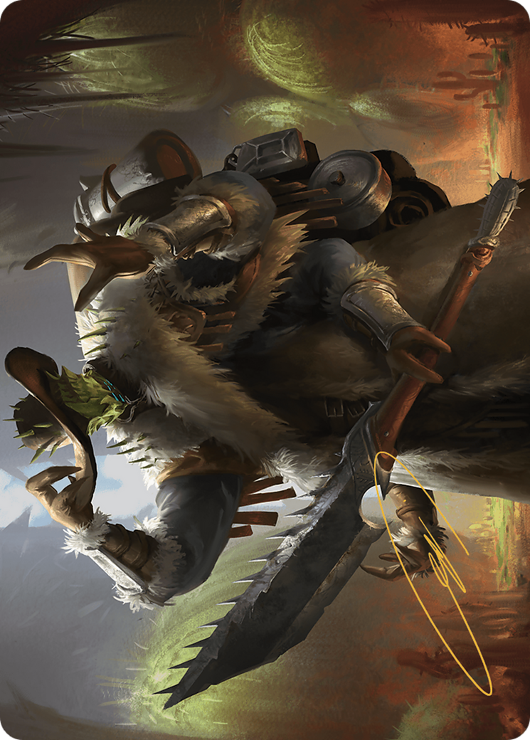 Image of Hardbristle Bandit // Hardbristle Bandit (AOTJ-013) - Outlaws of Thunder Junction Art Series (Borderless)