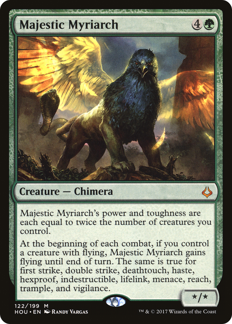 Image of Majestic Myriarch (HOU-122) - Hour of Devastation Foil