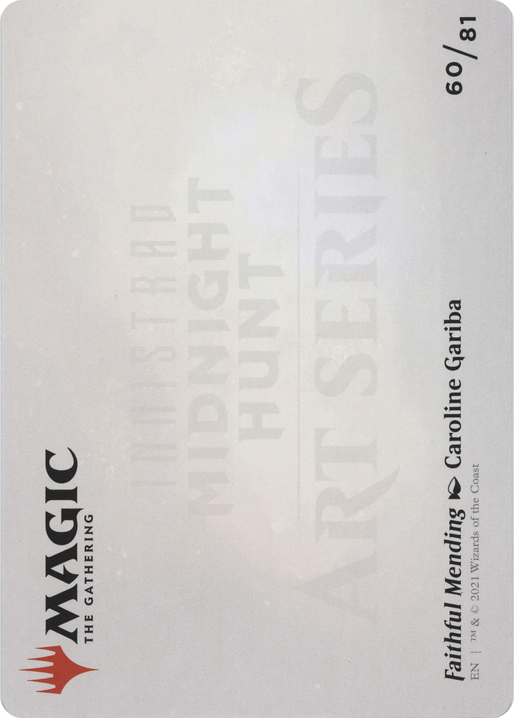 Image of Faithful Mending // Faithful Mending (AMID-060) - Midnight Hunt Art Series (Borderless)