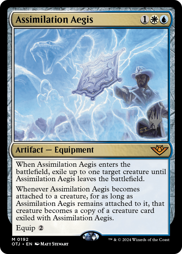Image of Assimilation Aegis (PPOTJ-192) - Outlaws of Thunder Junction Promos