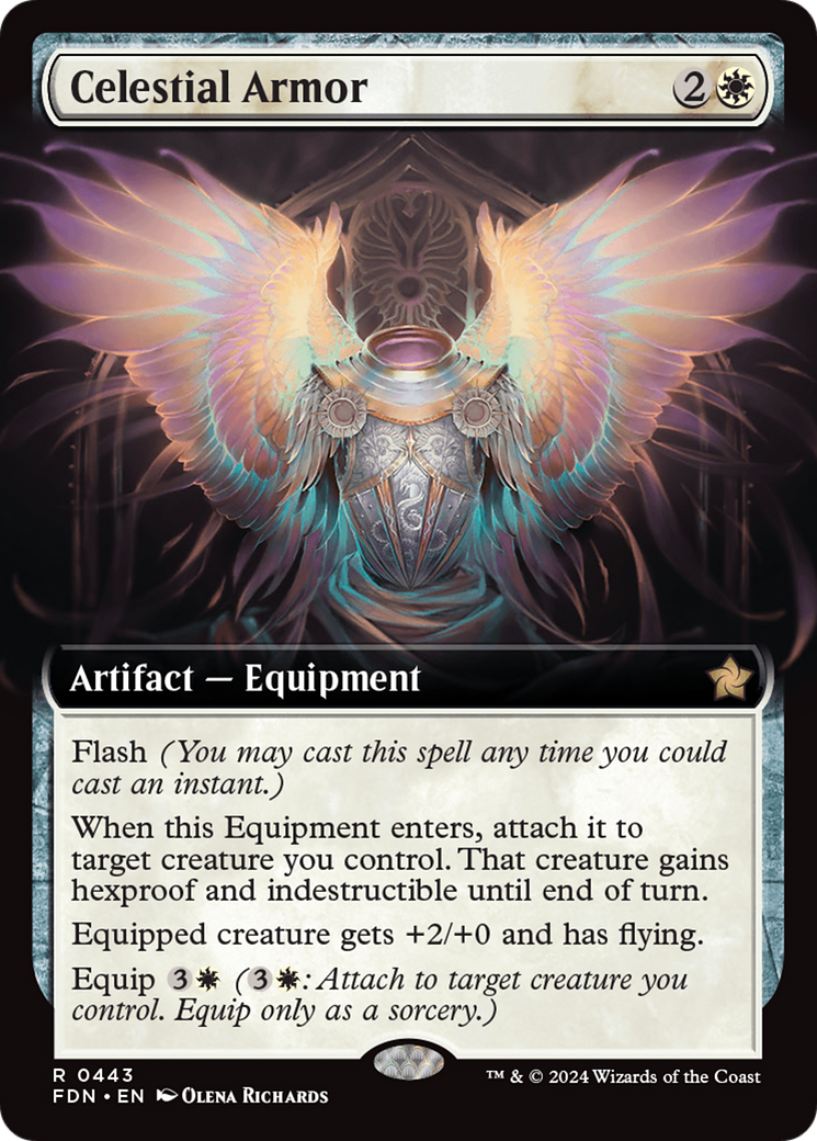 Image of Celestial Armor (Extended Art) (FDN-443) - Foundations: (Extended Art)