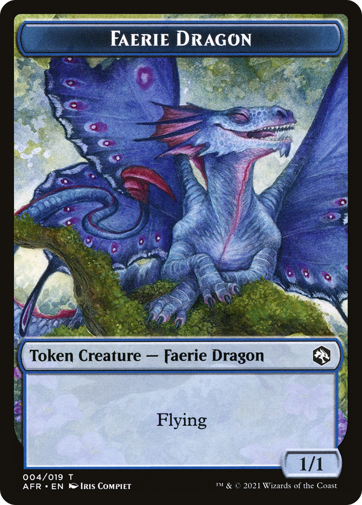 Image of Faerie Dragon (TAFR-004) - Adventures in the Forgotten Realms Tokens Foil