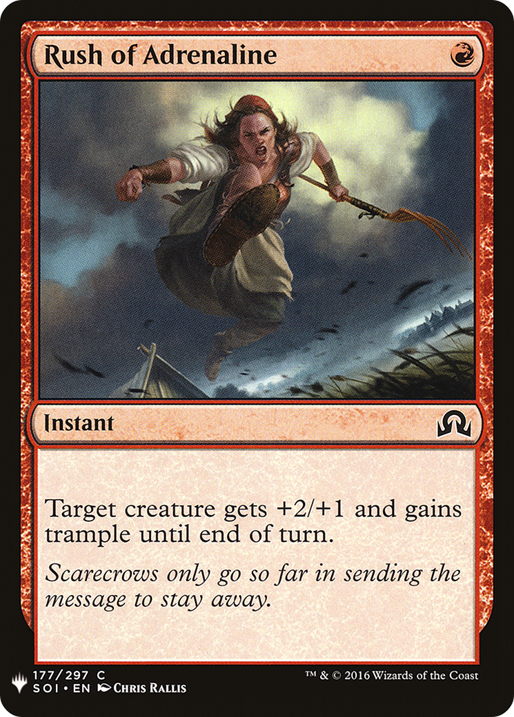 Image of Rush of Adrenaline (LIST-SOI-177) - The List
