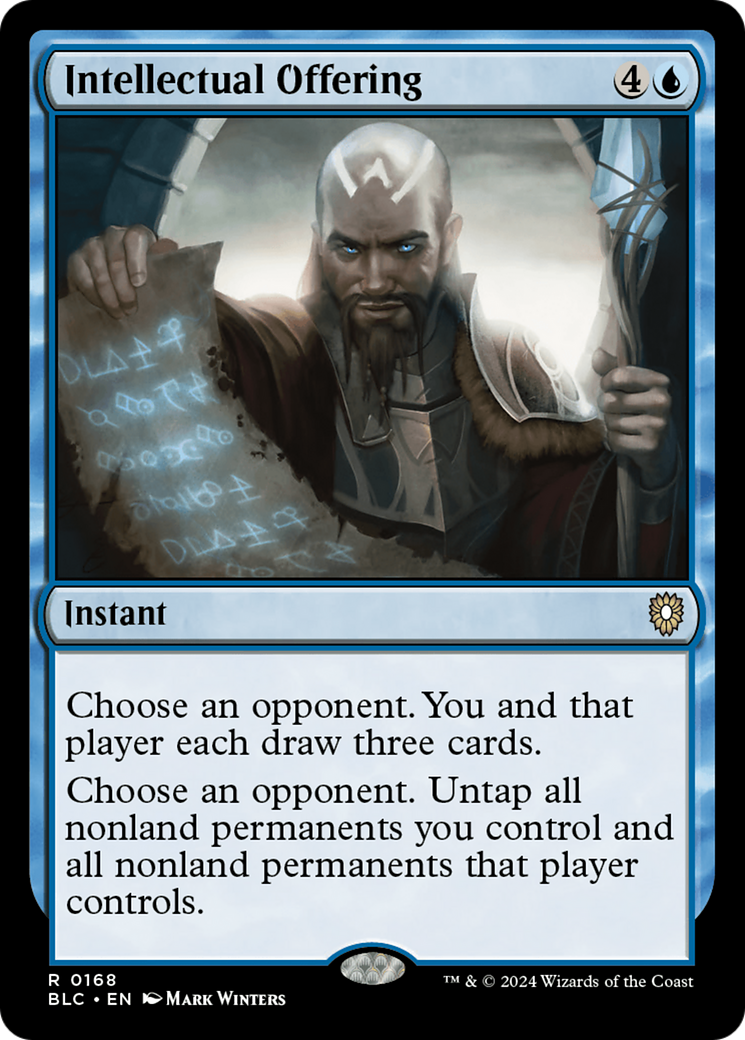 Image of Intellectual Offering (BLC-168) - Bloomburrow Commander