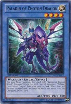 Image of Paladin of Photon Dragon (LVAL-EN045) - Legacy of the Valiant 1st Edition
