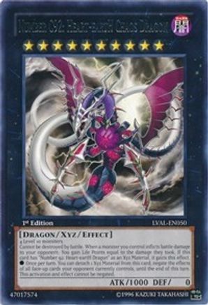 Image of Number C92: Heart-eartH Chaos Dragon (LVAL-EN050) - Legacy of the Valiant 1st Edition