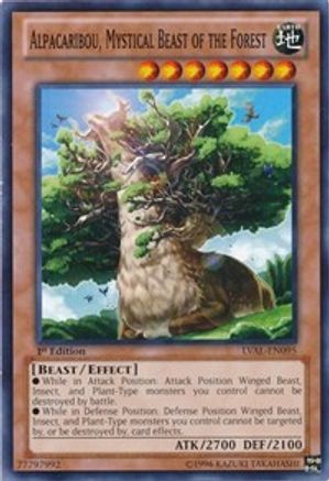 Image of Alpacaribou, Mystical Beast of the Forest (LVAL-EN095) - Legacy of the Valiant Unlimited