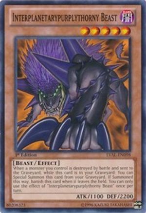 Image of Interplanetarypurplythorny Beast (LVAL-EN098) - Legacy of the Valiant Unlimited