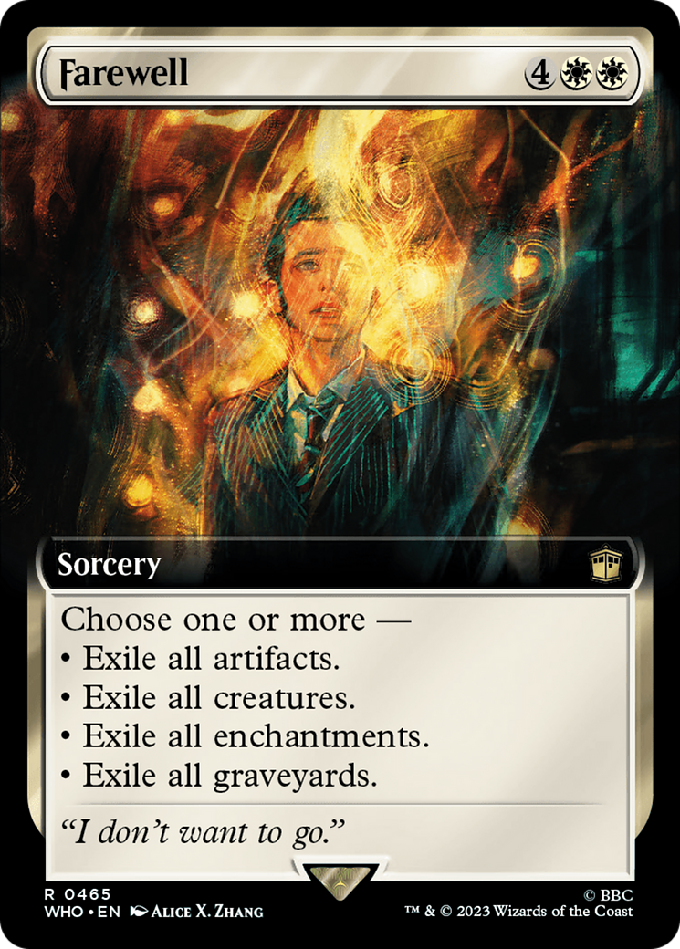 Image of Farewell (Extended Art) (WHO-465) - Doctor Who: (Extended Art)