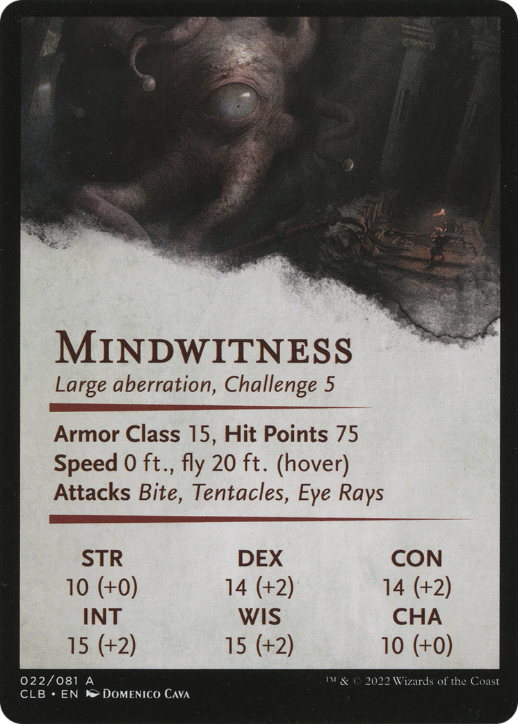 Image of Consuming Aberration // Consuming Aberration (ACLB-022) - Battle for Baldur's Gate Art Series (Borderless) Foil