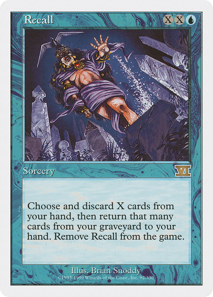 Image of Recall (6ED-092) - Classic Sixth Edition
