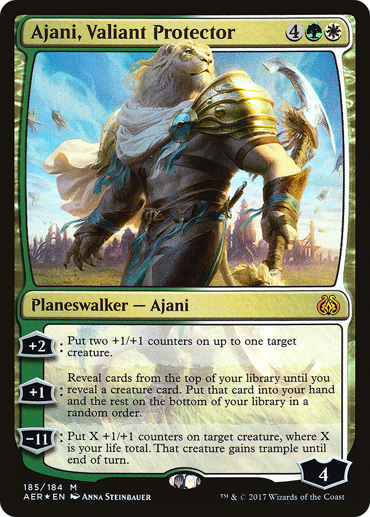 Image of Ajani, Valiant Protector (AER-185) - Aether Revolt Foil