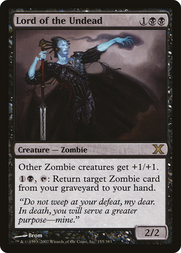 Image of Lord of the Undead (10E-155) - Tenth Edition Foil