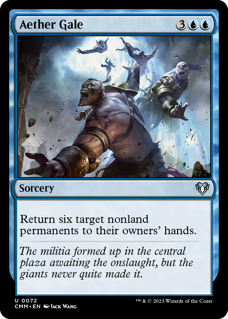 Image of Aether Gale (CMM-072) - Commander Masters Foil