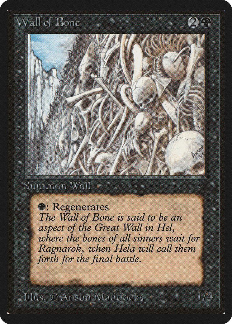 Image of Wall of Bone (LEB-) - Limited Edition Beta