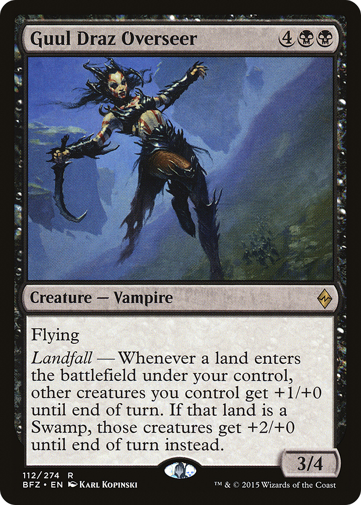 Image of Guul Draz Overseer (BFZ-112) - Battle for Zendikar Foil