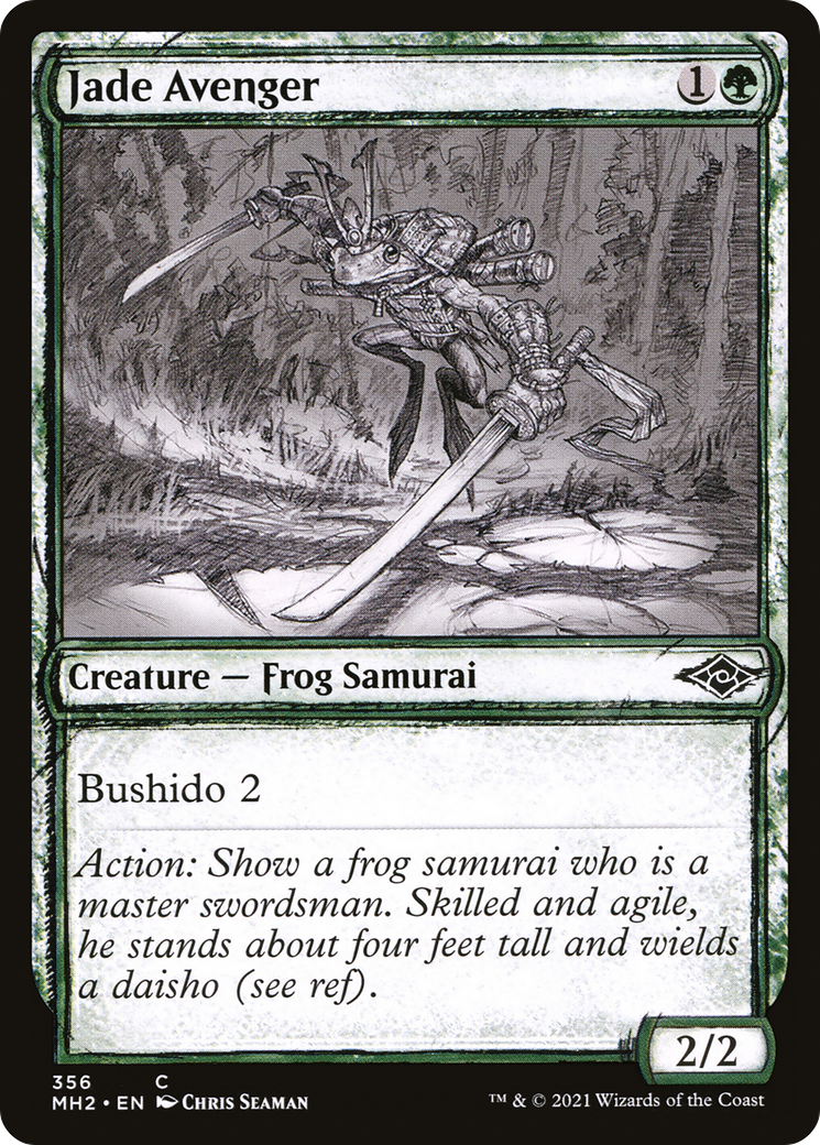Image of Jade Avenger (Showcase) (MH2-356) - Modern Horizons 2: (Showcase) Foil